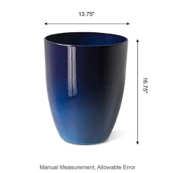 Glitzhome Set Of 2 16.75'' Plastic Pot Planters