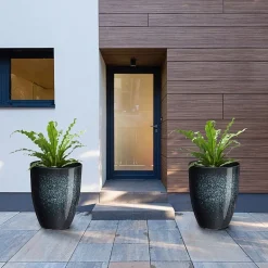 Glitzhome Set Of 2 16.75'' Plastic Pot Planters