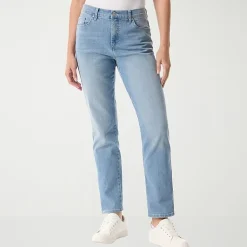Gloria Vanderbilt Amanda Womens High Rise Stretch Fabric Tapered Leg Jean