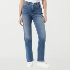 Gloria Vanderbilt Amanda Womens High Rise Stretch Fabric Tapered Leg Jean