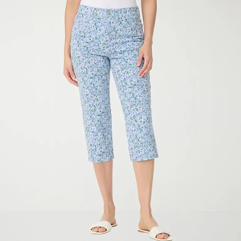 Gloria Vanderbilt Amanda Womens High Rise Stretch Fabric Capri Jean