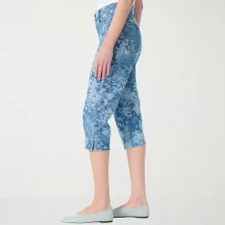 Gloria Vanderbilt Amanda Womens High Rise Stretch Fabric Capri Jean