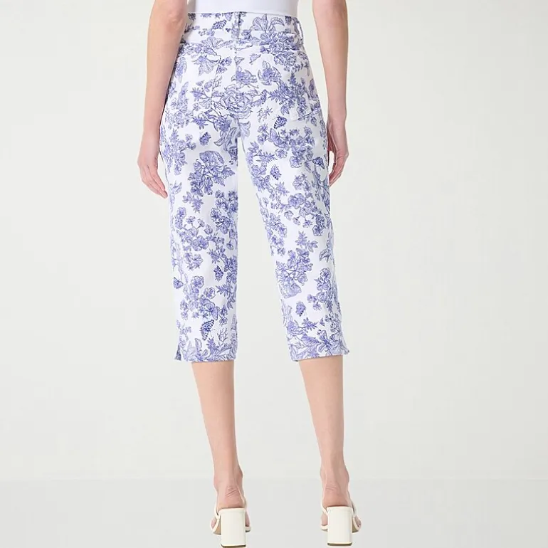 Gloria Vanderbilt Amanda Womens High Rise Stretch Fabric Capri Jean