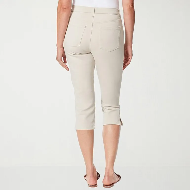 Gloria Vanderbilt Amanda Womens High Rise Stretch Fabric Capri Jean