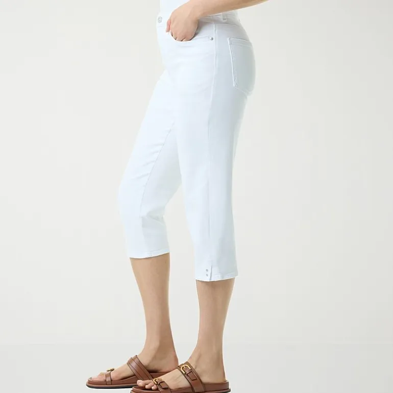 Gloria Vanderbilt Amanda Womens High Rise Stretch Fabric Capri Jean