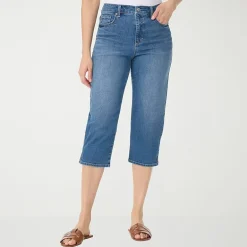 Gloria Vanderbilt Amanda Womens High Rise Stretch Fabric Capri Jean