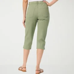 Gloria Vanderbilt Amanda Womens High Rise Stretch Fabric Capri Jean