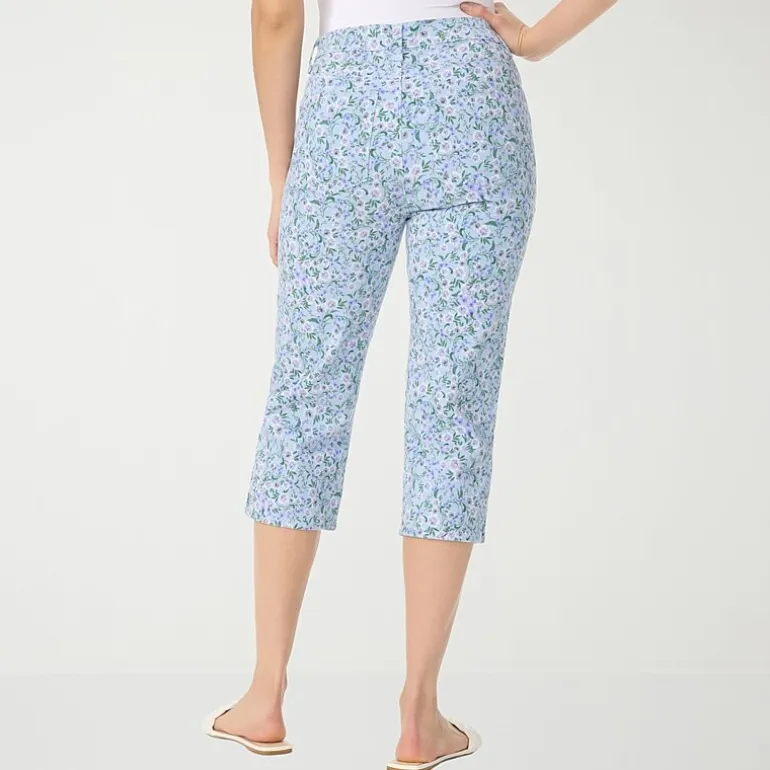 Gloria Vanderbilt Amanda Womens High Rise Stretch Fabric Capri Jean