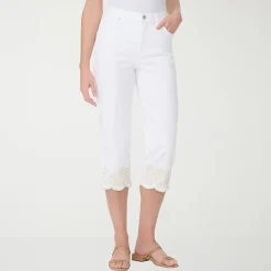Gloria Vanderbilt Amanda Womens High Rise Stretch Fabric Capri Jean