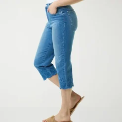 Gloria Vanderbilt Amanda Womens High Rise Stretch Fabric Capri Jean