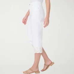 Gloria Vanderbilt Amanda Womens High Rise Stretch Fabric Capri Jean