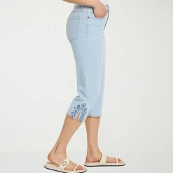Gloria Vanderbilt Amanda Womens High Rise Stretch Fabric Capri Jean