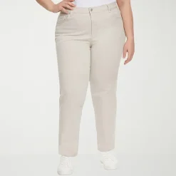 Gloria Vanderbilt Amanda Womens Plus High Rise Stretch Fabric Tapered Leg Jean
