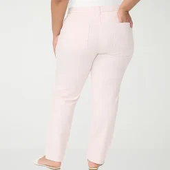 Gloria Vanderbilt Amanda Womens Plus High Rise Stretch Fabric Tapered Leg Jean