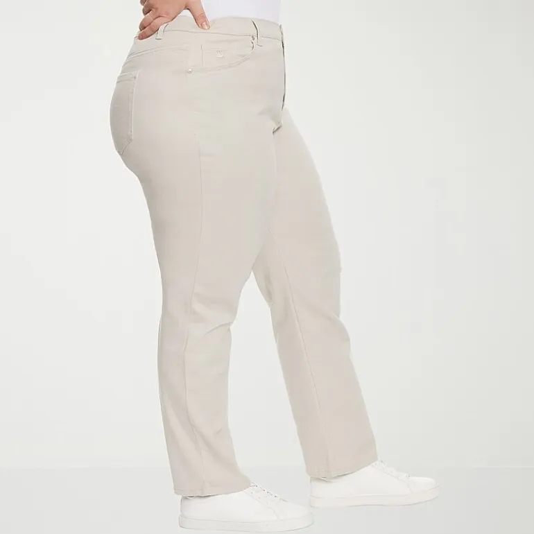 Gloria Vanderbilt Amanda Womens Plus High Rise Stretch Fabric Tapered Leg Jean