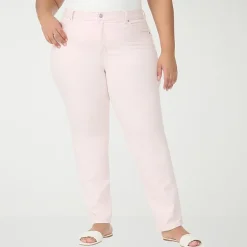 Gloria Vanderbilt Amanda Womens Plus High Rise Stretch Fabric Tapered Leg Jean