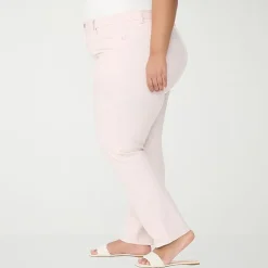Gloria Vanderbilt Amanda Womens Plus High Rise Stretch Fabric Tapered Leg Jean
