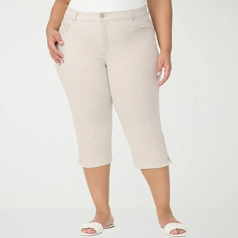Gloria Vanderbilt Amanda Womens Plus Capri Jean