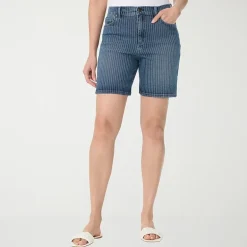 Gloria Vanderbilt Amanda Womens 6" High Rise Denim Short