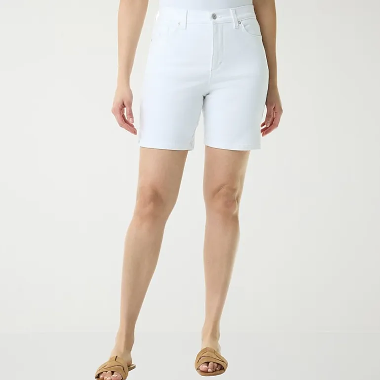 Gloria Vanderbilt Amanda Womens 6" High Rise Denim Short