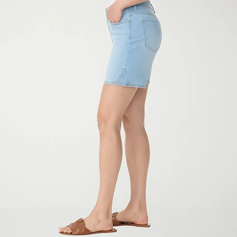 Gloria Vanderbilt Amanda Womens 6" High Rise Denim Short