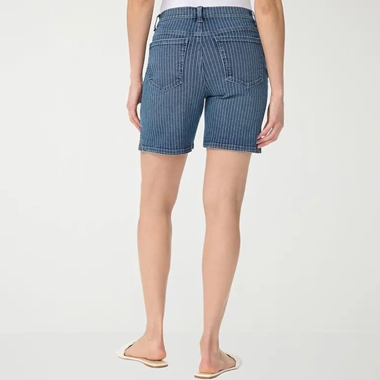 Gloria Vanderbilt Amanda Womens 6" High Rise Denim Short