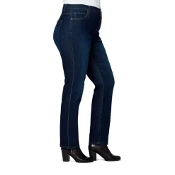 Gloria Vanderbilt Amanda Womens High Rise Stretch Fabric Tapered Leg Jean