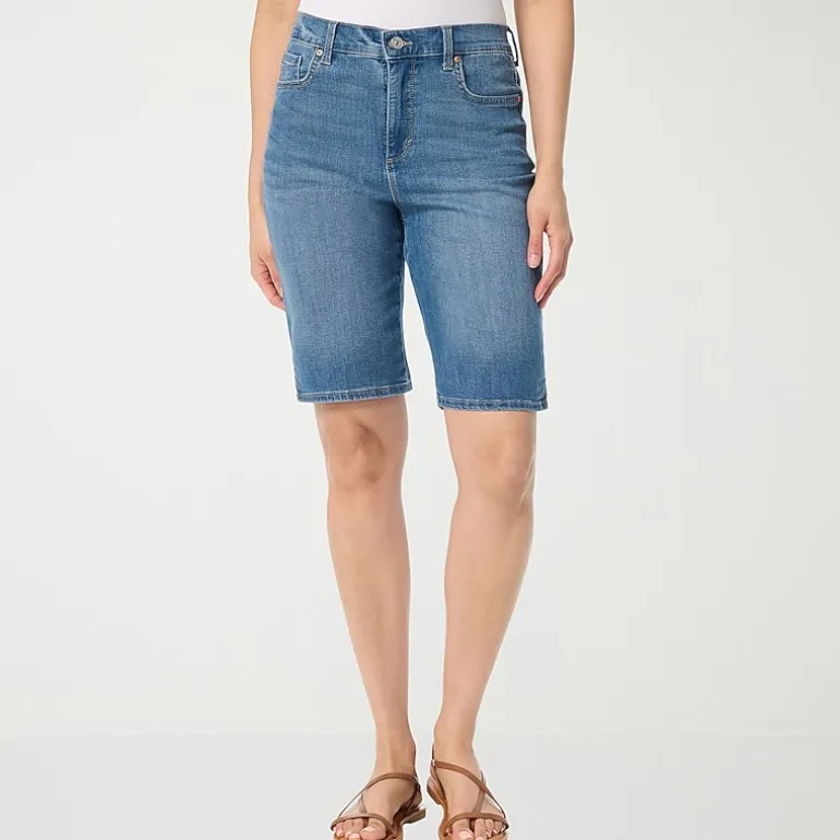 Gloria Vanderbilt Womens Amanda Denim Bermuda Short