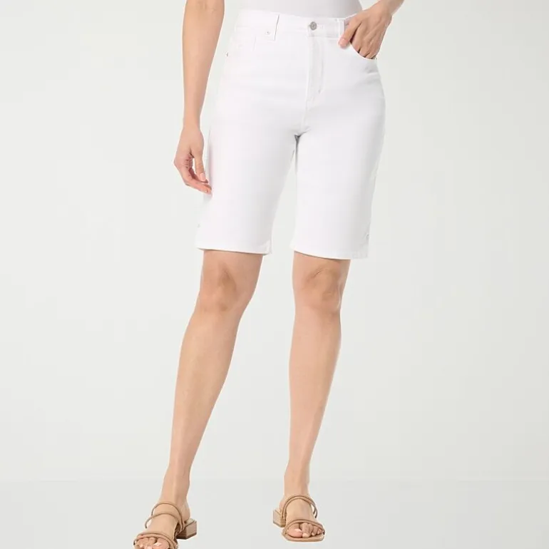 Gloria Vanderbilt Womens Amanda Denim Bermuda Short