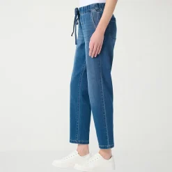 Gloria Vanderbilt Womens Anya Straight Leg Knit Denim