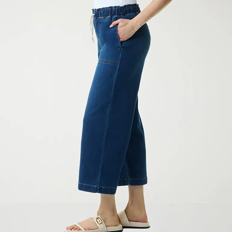 Gloria Vanderbilt Womens Knitology Wide Leg Crop with Drawstring