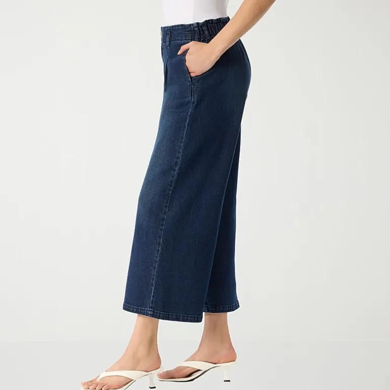 Gloria Vanderbilt Womens Wide Leg Cropped Pant