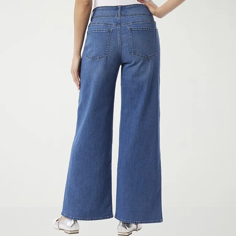 Gloria Vanderbilt Womens Wide Leg Jean
