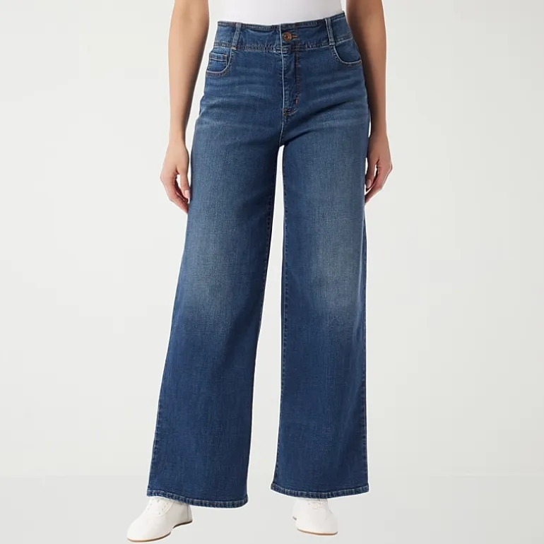 Gloria Vanderbilt Womens Wide Leg Jean