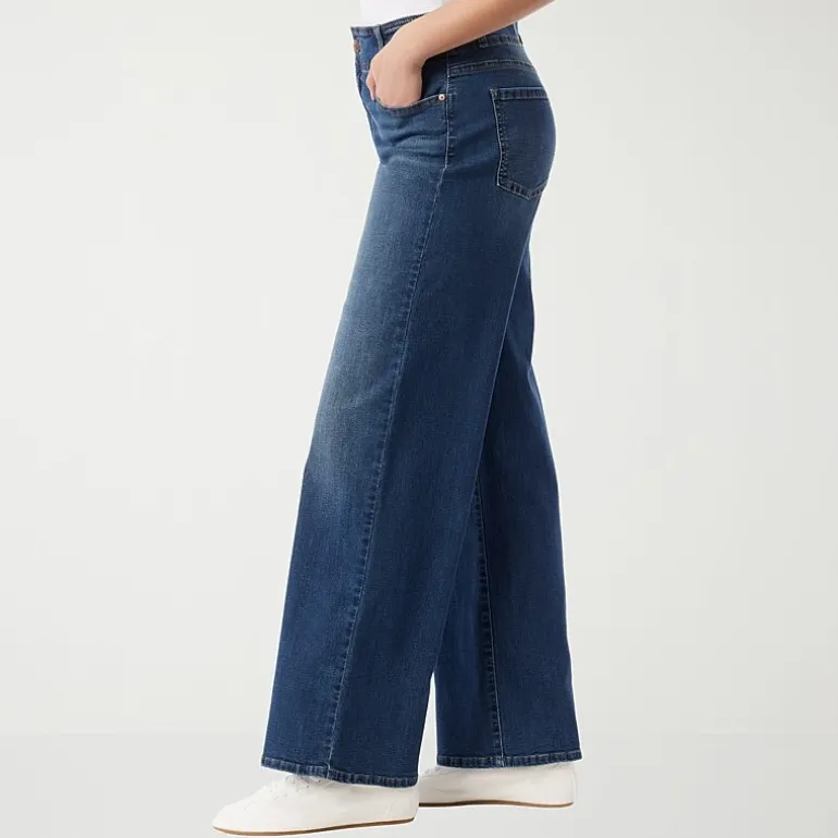 Gloria Vanderbilt Womens Wide Leg Jean