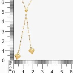 Gold Addiction Lariat Style Womens 14K Gold 18 Inch Y Necklace