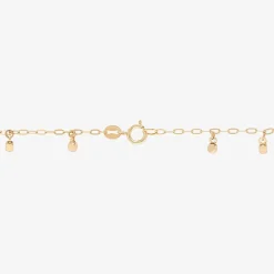 Gold Addiction Womens 10K Gold Charm Bracelet