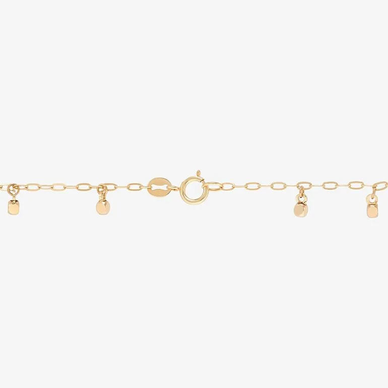Gold Addiction Womens 10K Gold Charm Bracelet