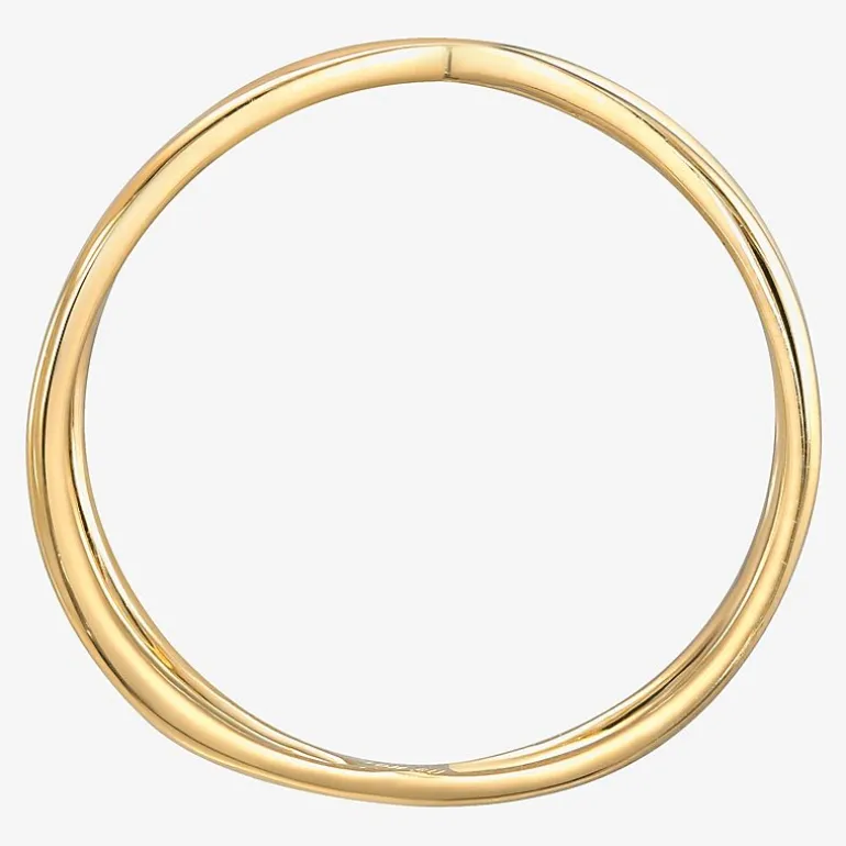 Gold Addiction Womens 10K Gold Crossover Band