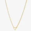 Gold Addiction Womens 14K Gold Heart 18 Inch Pendant Necklace