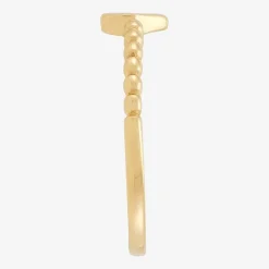 Gold Addiction Womens 10K Gold Heart Round Band