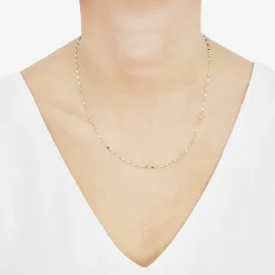 Gold Addiction Womens 10K Gold 18 Inch Chain Necklace