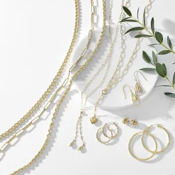 Gold Addiction Womens 14K Gold 18 Inch Y Necklace