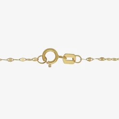 Gold Addiction Womens 14K Gold 17 Inch Link Necklace