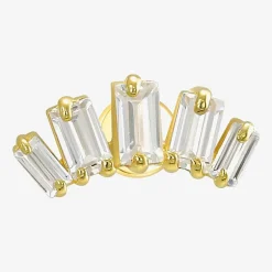 Gold Addiction Womens 10K Gold 9.7mm Single Earring