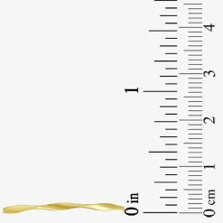Gold Addiction Womens 10K Gold Round Bangle Bracelet