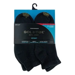 Gold Toe Athletic Sport Bonus Pack Mens 8 Pair Quarter Ankle Socks