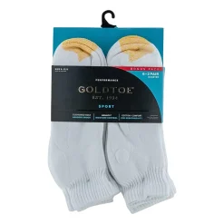 Gold Toe Athletic Sport Bonus Pack Mens 8 Pair Quarter Ankle Socks