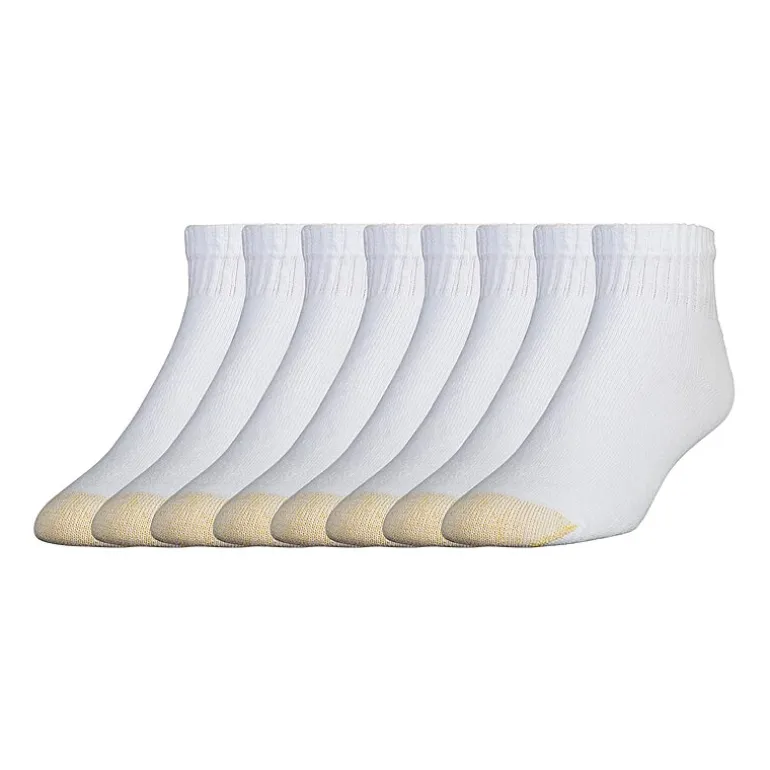 Gold Toe Athletic Sport Bonus Pack Mens 8 Pair Quarter Ankle Socks
