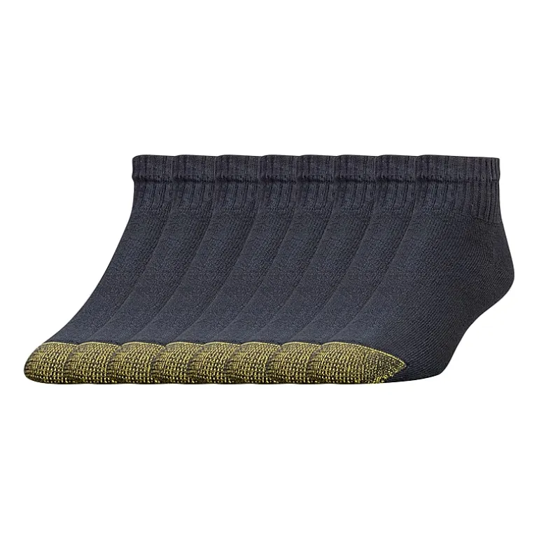 Gold Toe Athletic Sport Bonus Pack Mens 8 Pair Quarter Ankle Socks